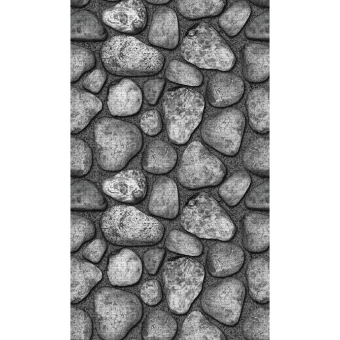 Szürke kövek (Grey Stones) Komfort szőnyeg (60 cm X 120 cm )